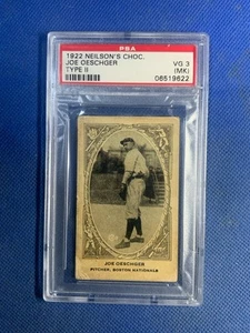 1922 NEILSON'S CHOCOLATE JOE OESCHGER TYPE 2 PSA 3(MK) BOSTON BRAVES - Picture 1 of 2