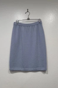 St. John Collection hellblauer Bleistiftrock Damen Gr. 2 Santana Strick klassisch - Bild 1 von 6