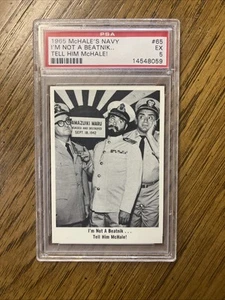 1965 Fleer McHale's Navy #65 I'm Not A Beatnik... PSA 5 - Picture 1 of 2