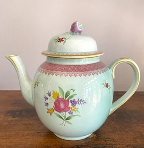 Calyx Ware Ironstone Adams Teapot Lowestoft Made in England Mint Green - Picture 1 of 18