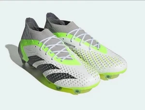 adidas Predator .1 FG Soccer Cleats White Green Black GZ0035 Size M6.5/ W7.5 - Picture 1 of 5