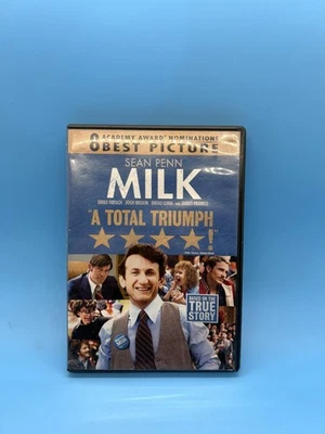 Milk DVD Sean Penn 2008 Movie Based On True Story Drama Biopic Region 1 Oscar - Image 1 of 3
