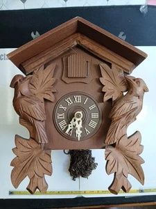 VINTAGE-German Cuckoo Clock Parts/Or Repair - Picture 1 of 13