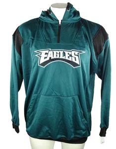 Philadelphia Eagles NFL Team Apparel Men's Big & Tall Quarter-Zip Hoodie - Picture 1 of 6