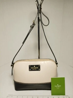 Bandolera Kate Spade Wellesley Mediana Rubor Cuero Negro Chapado en Oro Herrajes Foto 1 de 4