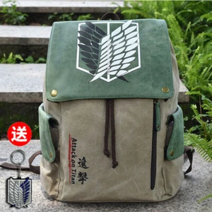 Attack on Titan Scout Legion Anime Satchel Shoulder Bag rucksack Gift Backpack - Picture 1 of 2