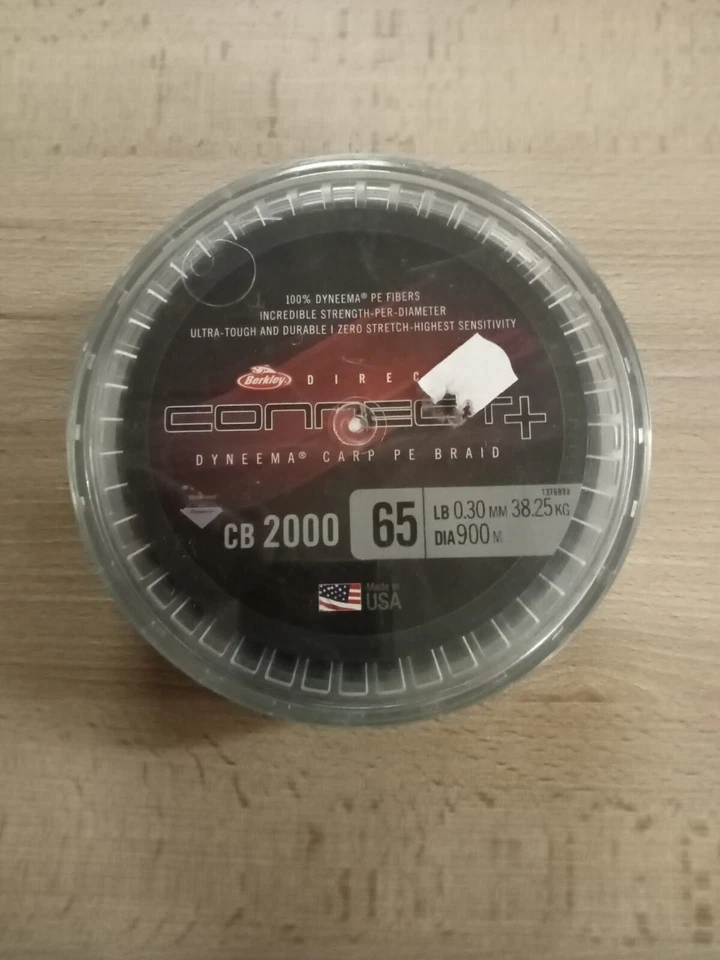 BERKLEY CONNECT + DYNEEMA CARP PE BRAID  0,30 mm 900 mt 65 lbs 38,25 kg  - Immagine 1 di 1