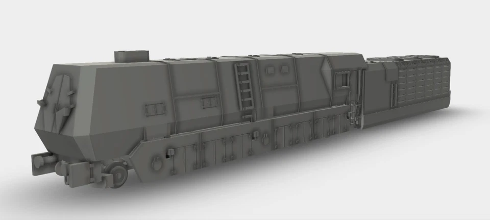 Panzerlok BR-53 WW2 Bausatz Kit 3D Druck 1:160 - 1:72 - Bild 1 von 4