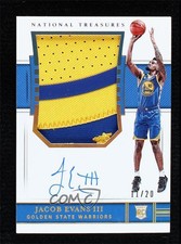 2018 Panini National Treasures FOTL /20 Jacob Evans III RPA Rookie Patch Auto RC