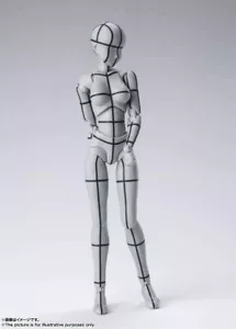 BANDAI S.H.Figuarts Body-chan Wireframe Gray Color Ver. Action Figure Japan - Picture 1 of 4