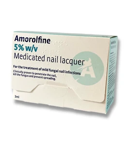 Amorolfine Fungal Nail Treatment-Once Weekly 5%-3ML-Treat Fungal Nail Infections - Picture 1 of 9