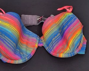 Always a Flirt bunt gestreifter Damen Halb BH Gr. 34B  - Bild 1 von 2