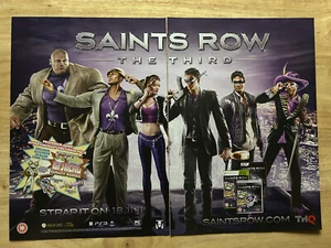 Juego vintage Saints Row The Third Playstation 3 PS3 publicidad original - Imagen 1 de 1