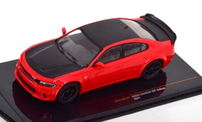 Dodge Charger SRT Hellcat Black Red 2021 IXO CLC534N 1:43 USA Car Die Cast / - Immagine 1 di 3