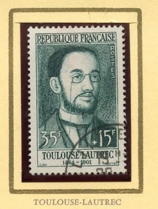 BRIEFMARKE / BRIEFMARKE FRANKREICH OBLITERE NR. 1171 / CELEBRITE / TOULOUSE LAUTREC - Bild 1 von 1