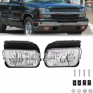 Bumper Fog Lights Lamps for 2003-2007 Chevy Silverado 2002-2006 Chevy Avalanche - Picture 1 of 8