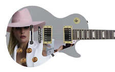 Lady Gaga Autographed Signed Electric LP Photo Joanne Guitar ACOA 3