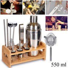 Set 12pz shaker per cocktail kit completo bartender barista mixer 550 ML drink