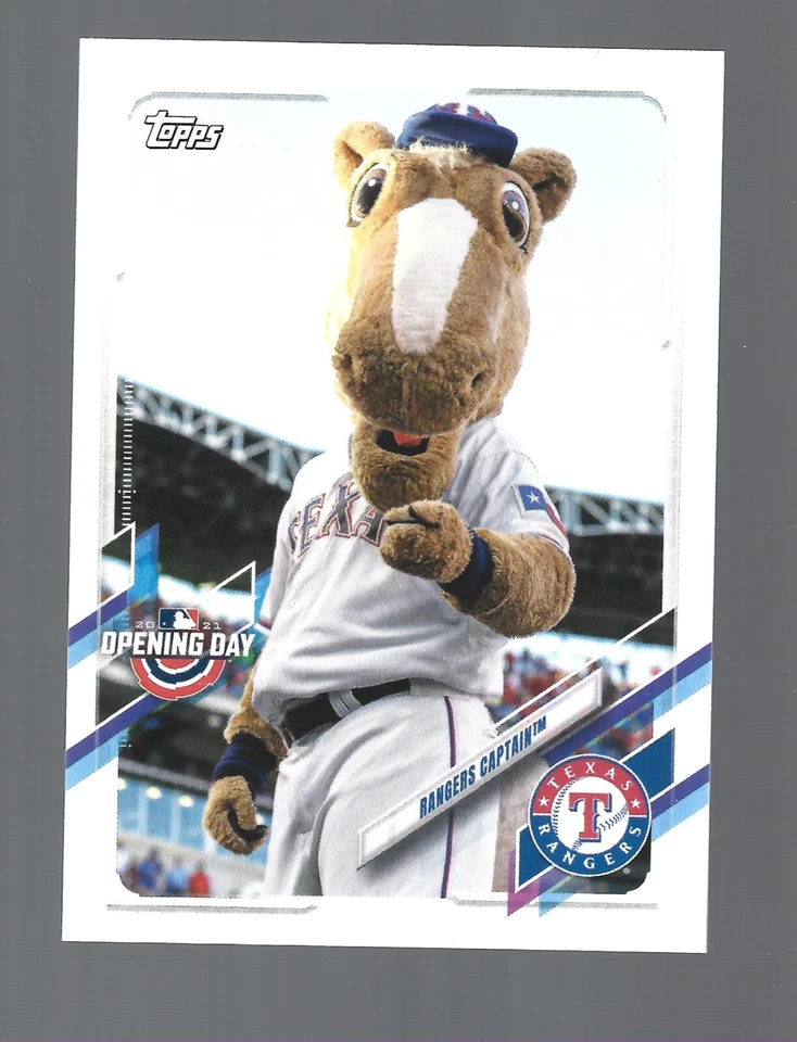 2021 Topps Opening Day Mascots #M-19 Texas Rangers Captain Baseball Team Card - Image 1 of 1