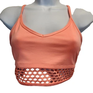 Pink Victorias Secret Ultimate Womens Sport Bra Size S Peach Activewear Training - Picture 1 of 9