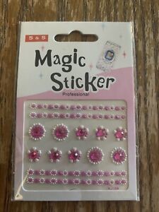 Cell phone bling accessory magic stickers face stickers