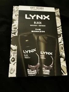 Lynx Black The Sidekick Body Wash & Spray Duo Gift Set For Him - Picture 1 of 1