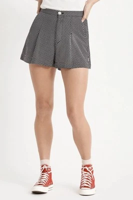 Pantalones Cortos BRIXTON Night Fever Talla M Negro Blanco Estampado a Lunares Tiro Alto Plisado Foto 1 de 4