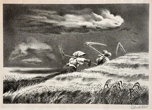 Georges Schreiber lithograph Going Home - Picture 1 of 5