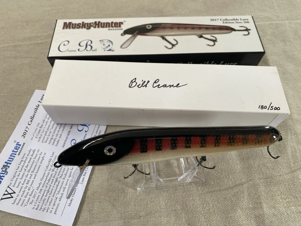 Señuelo grúa Musky Hunter Magazine 2017 coleccionable cebo 180 de 500 Foto 1 de 4