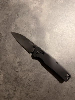 Kershaw Bel Air DuraLock Aluminum Folding Serrated MagnaCut Knife 6105BLKST - Image 1 of 4