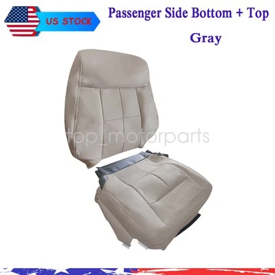 Passenger Side Bottom Top Leather Seat Cover Gray For 07-14 Lincoln Navigator Foto 1 de 4