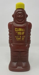 Vintage CLANKY Sirupflasche mit Schokoladengeschmack 60er 1964 Family Foods Inc. Chicago - Bild 1 von 9