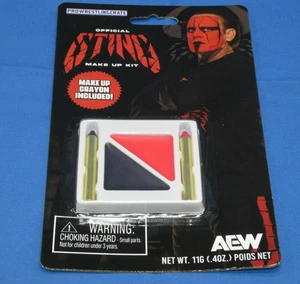 Pro Wrestling Crate Exclusive - Wolfpack Sting Face Paint Make Up Kit AEW NUOVO - Foto 1 di 5