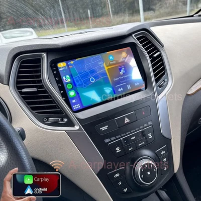 9" Para Hyundai Santa Fe Sport 2013-2018 android14 Car Stereo GPS Radio CarPlay - Image 1 of 4