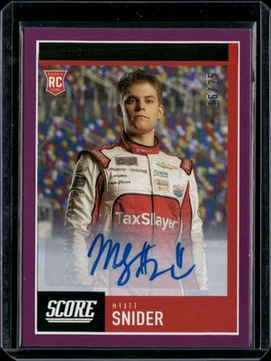 2021 Panini Chronicles #16 Myatt Snider Score Autographs Purple 16/25 - Image 1 of 2