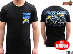 CROW CAMS BLACK T-SHIRT HOLDEN TORANA ARTWORK ON BACK SIZE: MEDIUM TST-M - Picture 1 of 3