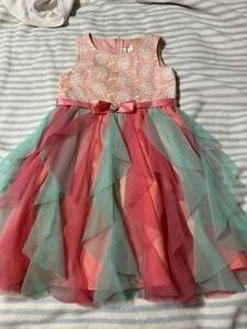 Rare Editions Dress Multicolor Size 6 Children’s Girls - Picture 1 of 3