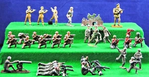¡Varios SOLDADOS DE PLOMO METAL Conjunto Ideal para la Guerra Mundial! Pantalla DIORAMA de la Segunda Guerra Mundial u otra GUERRA - Imagen 1 de 161