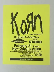 Folleto KoRn 2000 Nueva Orleans - amarillo - Imagen 1 de 1