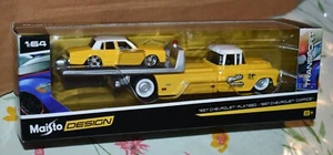 MAISTO DESIGN Elite Transport FLATBED CHEVROLET &1987 CHEVROLET CAPRICE NEW - Picture 1 of 3