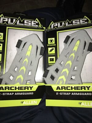 Allen Pulse  2-Strap Bow Archery Arm guard Grey New lot of 2 - Image 1 of 3