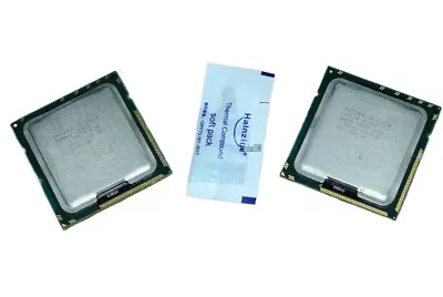Lot of 2 Intel Xeon E5620 Processors Quad Core 2.4GHZ 12M SLBV4 LGA1366 - Image 1 of 4