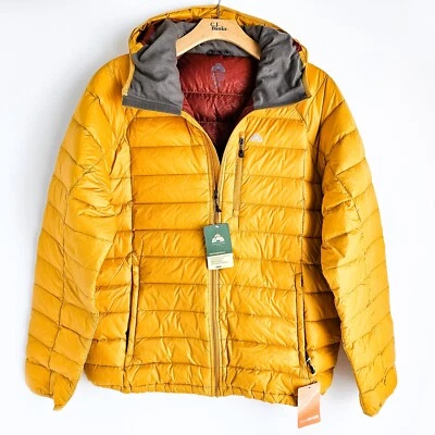 Eastern Mountain Sports Goosedown Featherpack Hooded Jacket Mens XXL Yellow New - Image 1 of 4