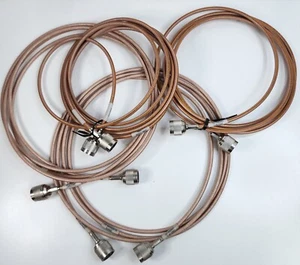 (4) N(M) to N(M) RG142 Cables - 9 Feet - Picture 1 of 4