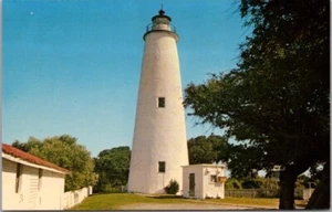 Faro de OCRACOKE ISLAND, Carolina del Norte Postal Casa de Luz / Dexter Cromo - Imagen 1 de 2