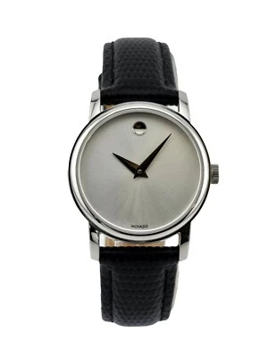 Reloj Movado Museum 2100003 para mujer de cuarzo con esfera plateada - Precio de venta $650 Foto 1 de 4