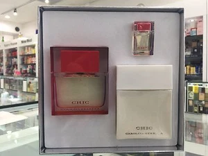 CAROLINA HERRERA CHIC GIFT SET EDP SPRAY 50 ML BODY LOTION 100 ML - Picture 1 of 3