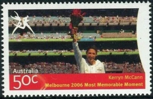 Estampilla 50c Kerryn McCann (9) de los Juegos de la Commonwealth 2006 como nueva nunca montada - Imagen 1 de 1
