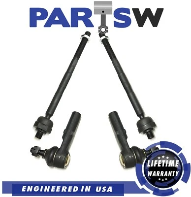 Inner Outer Tie Rod End Passenger Driver Kit Fits Jeep Grand Cherokee Commander - Image 1 of 3