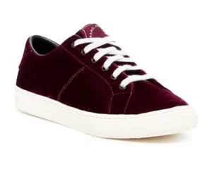 Marc Jacobs Shoes Empire Velvet Low Top Sneaker Bordeaux Size 6 New in Box $275 - Picture 1 of 10